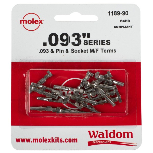 Main product image for Molex 14-20 Gauge Pins 0.093" 10 Pair 092-570